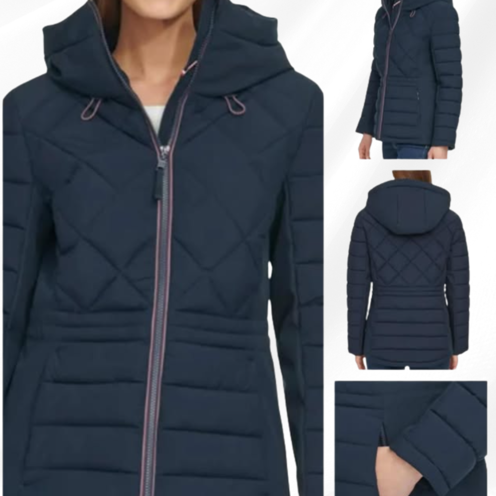 Tommy Hilfiger Women’s Puffer Lightweight Hooded Jacket