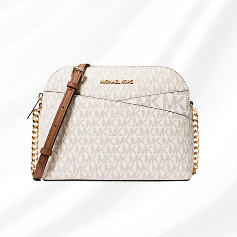 Jet Set Travel Medium Logo Dome Crossbody Bag