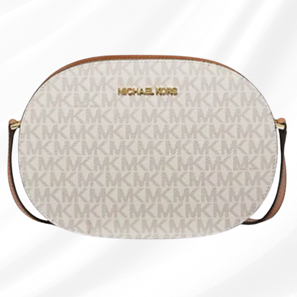 Michael Kors Jet Set Travel Medium Signature Logo Crossbody Bag